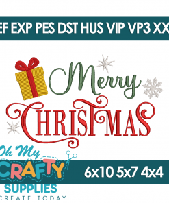 Merry Christmas 1125 Embroidery Design