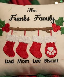 Alternative view of Hanging Stockings Embroidery Design