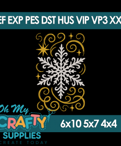 Snow Swirl Magic Embroidery Design