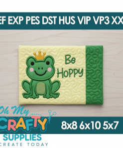 ITH Be Hoppy Mug Rug Embroidery Design