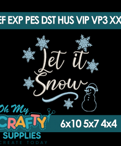 Let It Snow 11925 Embroidery Design