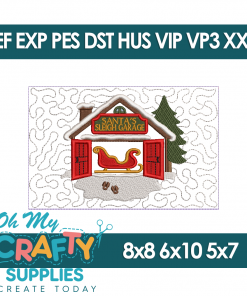 Santa's Village Santa's Sleigh Garage Block