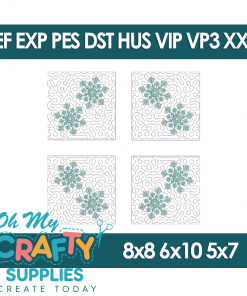 Santa's Village Snowflake Panels Hanger Blocks