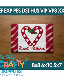 ITH Sweet Wishes Mug Rug Embroidery Design