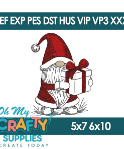 Holiday Gnome 2025 Embroidery Design