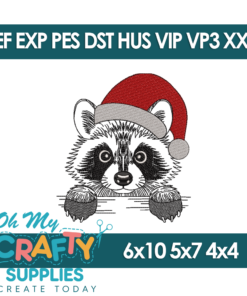 Santa Curious Bandit Embroidery Design