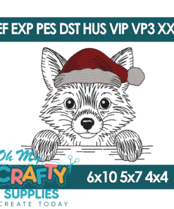 Santa Rusty Whiskers Embroidery Design