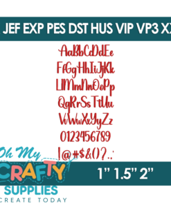 Alternative view of Pretty in Thread Font Collection - Set of 6 - BX Included