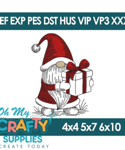 Holiday Gnome 2025 Embroidery Design
