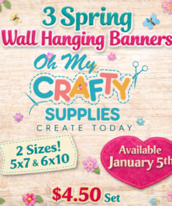 ITH Spring Mini Hanger Banners- set of 3