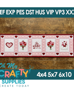 Alternative view of ITH Valentine's Day Set (Runner, Placemat, Wall Hanger)