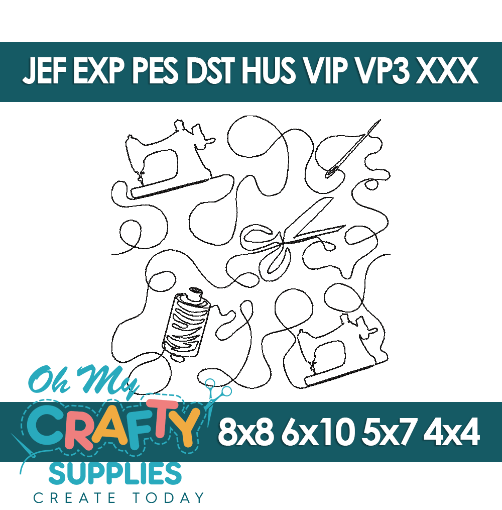 Notions Edge to Edge Embroidery Design