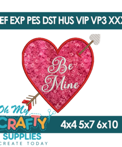 Be Mine Heart 26 Embroidery Design