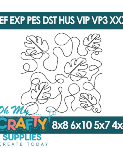 Leaf Edge to Edge Embroidery Design