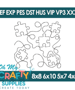 Puzzle Edge to Edge Embroidery Design