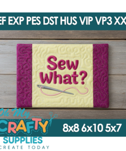 Sew What Mug Rug Embroidery Design