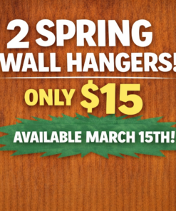 2 Spring In The Hoop Wall Hangers