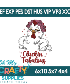 Cluckin' Fabulous Embroidery Design