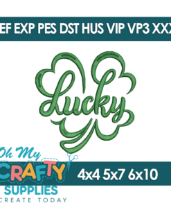 Lucky Embroidery Design