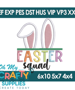 Easter Squad Embroidery Design