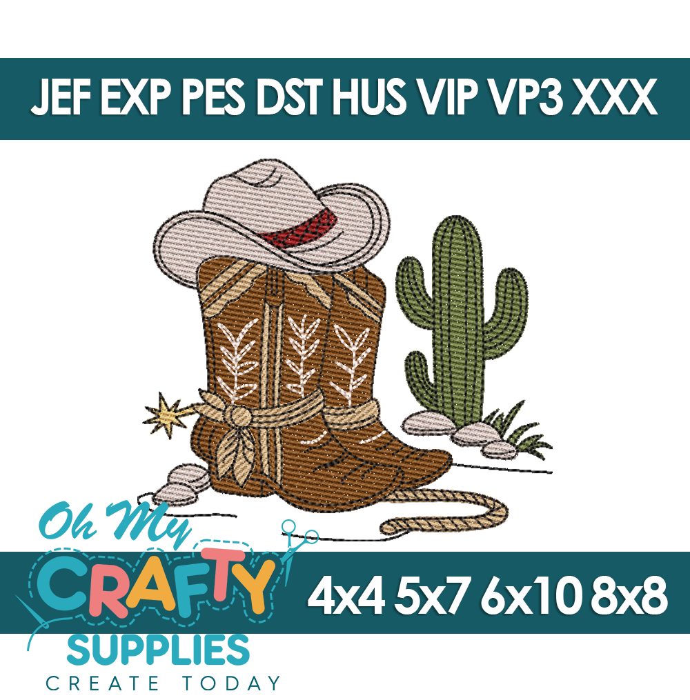 Sketch Saddle Up Sunshine Embroidery Design