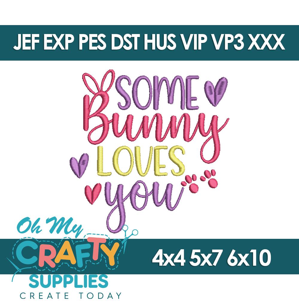 Some Bunny 26 Embroidery Design
