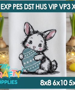 Sketch Bunny 226 Embroidery Design