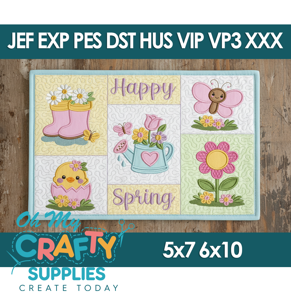 ITH Happy Spring Placemat Design
