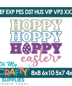 Hoppy Easter 26 Embroidery Design