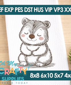 Sketch Wombat Embroidery Design