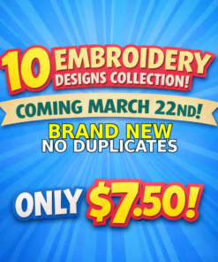 Volume #2- 10 Cute Sketch Animal Embroidery Designs