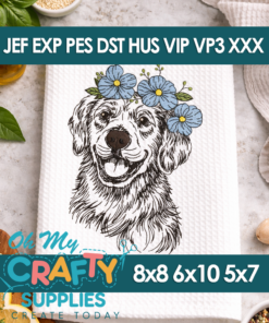 Sketch Golden Embroidery Design