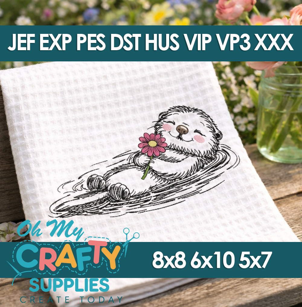 10 Cute Sketch Animal Embroidery Design - Image 5