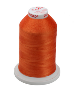 61457- Fireworks Orange Polyester Embroidery Thread - 40 Wt. 5,500 yd. Cone