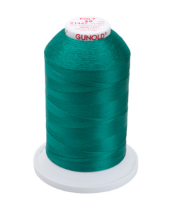 61447 - Kelly Green Polyester Embroidery Thread - 40 Wt. 5,500 yd. Cone