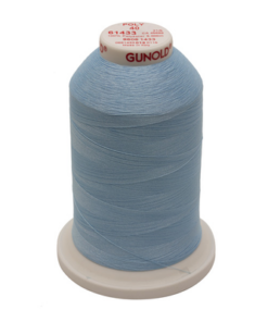 61433 - Pale Sky Blue Polyester Embroidery Thread - 40 Wt. 5,500 yd. Cone