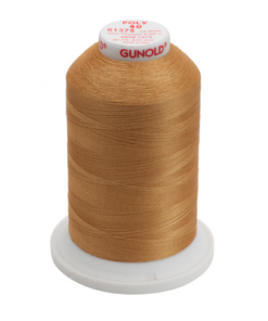 61375 - Light Caramel Polyester Embroidery Thread - 40 Wt. 5,500 yd. Cone