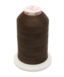 61059 - Dark Tawny Brown Polyester Embroidery Thread - 40 Wt. 5,500 yd. Cone