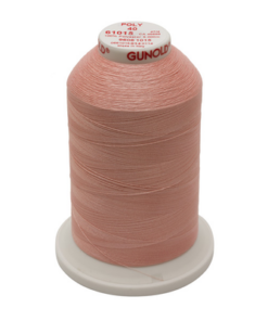 61015 - Medium Peach Polyester Embroidery Thread - 40 Wt. 5,500 yd. Cone