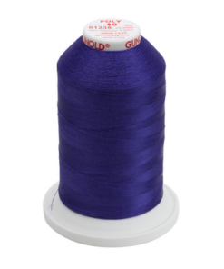 61235 - Deep Purple Polyester Embroidery Thread - 40 Wt. 5,500 yd. Cone