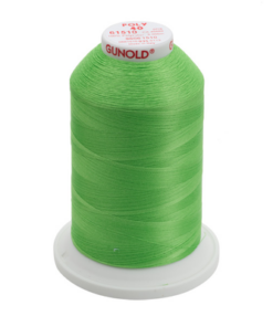 61510 - Lime Green Polyester Embroidery Thread - 40 Wt. 5,500 yd. Cone