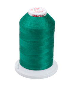 61079 - Emerald Green Polyester Embroidery Thread - 40 Wt. 5,500 yd. Cone