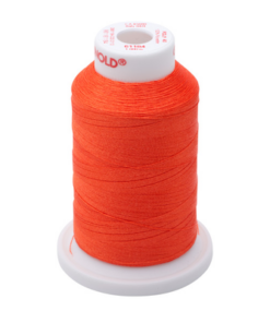 61184 - Orange Red Polyester Embroidery Thread - 40 Wt. 1,100 yd. Cone
