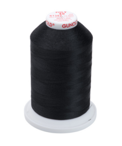 61352 - Piano Black Polyester Embroidery Thread - 40 Wt. 5,500 yd. Cone