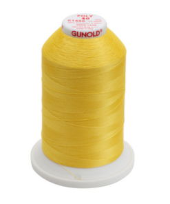 61456 - Caribbean Yellow Polyester Embroidery Thread - 40 Wt. 5,500 yd. Cone