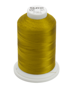 1245-Dk. Gold Green Sulky™ Rayon Thread 40 Wt. 5,500 yd. Cone