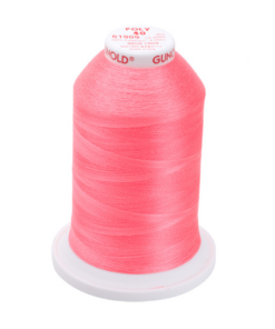 61909 - Medium Pink Neon Polyester Embroidery Thread - 40 Wt. 5,500 yd. Cone