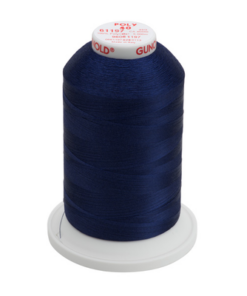 61197 - Medium Navy Polyester Embroidery Thread - 40 Wt. 5,500 yd. Cone