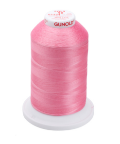 61224 - Bright Pink Polyester Embroidery Thread - 40 Wt. 5,500 yd. Cone