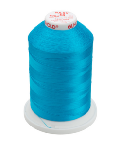 1094-Med. Turquoise Sulky™ Rayon Thread 40 Wt. 5,500 yd. Cone